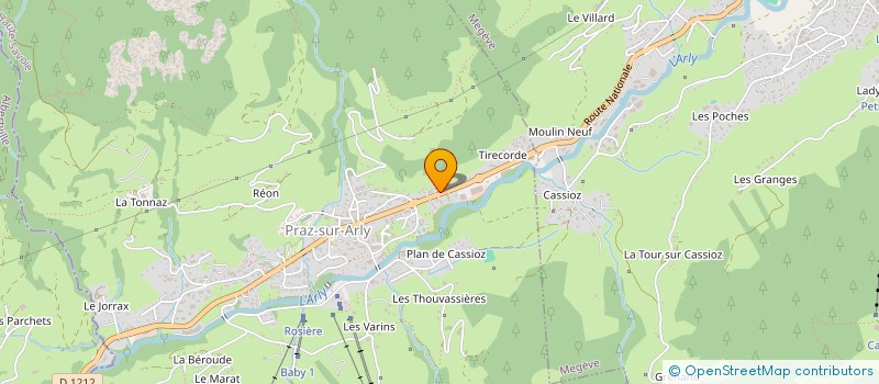 localisation de l'entreprise MONSIEUR THIBAUT ZOUDE  PRAZ-SUR-ARLY