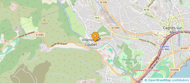 localisation de l'entreprise MONSIEUR THIEBAUD CHABBERT  VILLENEUVE-LOUBET