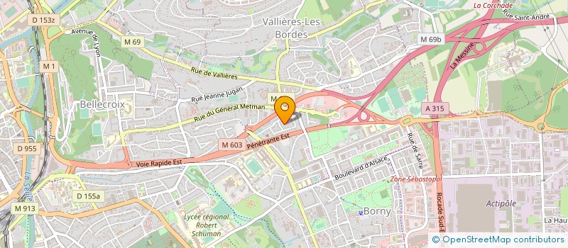 localisation de l'entreprise MONSIEUR THIEBAULT DURAND  METZ