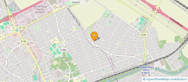 localisation de l'entreprise MONSIEUR THIEEERY LEBON  MITRY-MORY