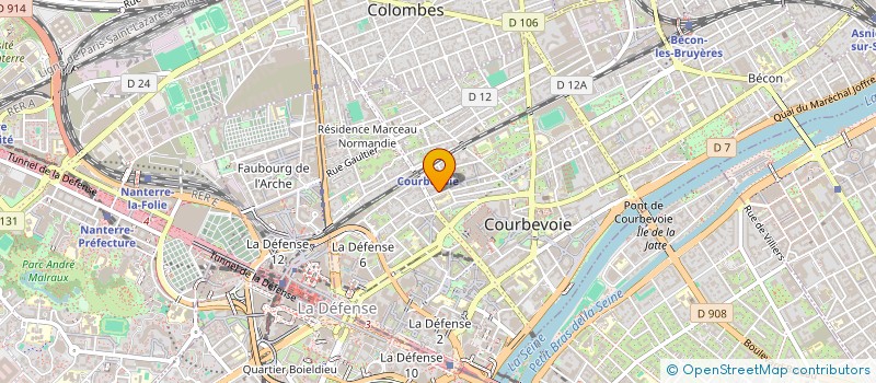 localisation de l'entreprise MONSIEUR THIEMOKO KONATE à COURBEVOIE