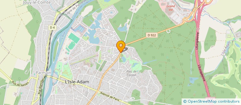 localisation de l'entreprise MONSIEUR THIERNO BALDE  L'ISLE-ADAM