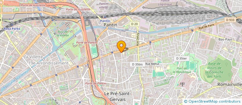 localisation de l'entreprise MONSIEUR THIERNO BARRY  PANTIN