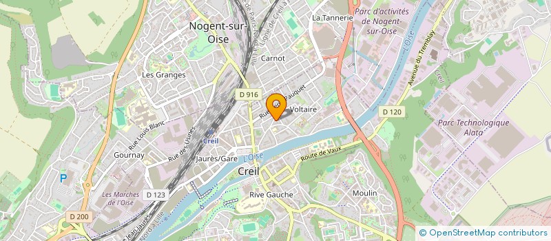 localisation de l'entreprise MONSIEUR THIERNO DIALLO  CREIL