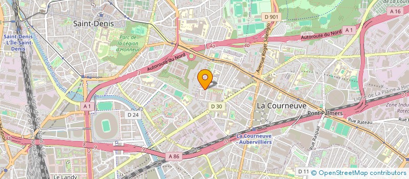 localisation de l'entreprise MONSIEUR THIERNO DIALLO à LA COURNEUVE