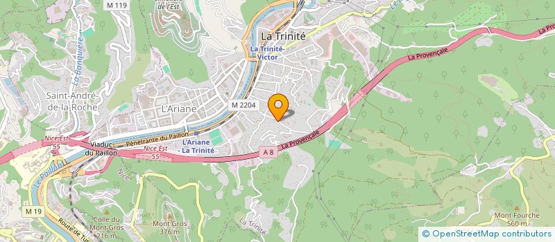 localisation de l'entreprise MONSIEUR THIERNO DIALLO  LA TRINITE