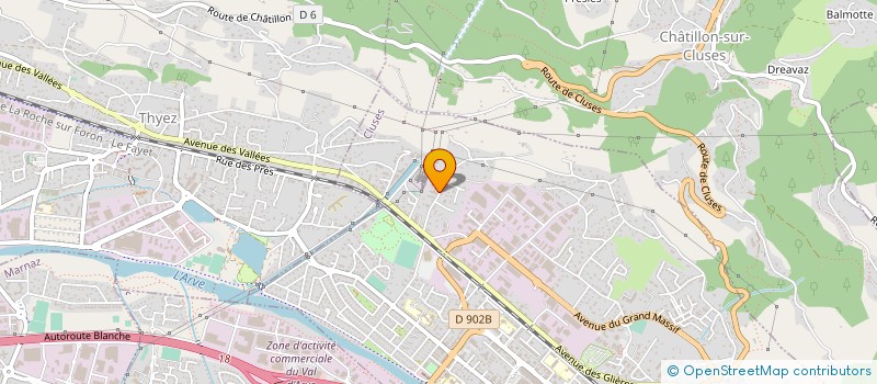 localisation de l'entreprise MONSIEUR THIERNO DIALLO  CLUSES