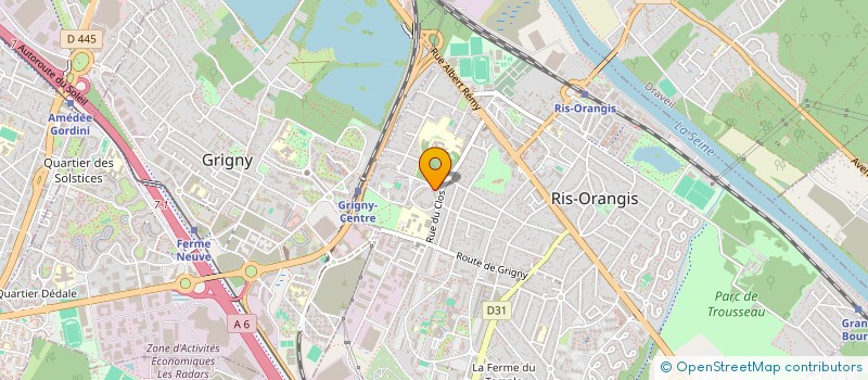 localisation de l'entreprise MONSIEUR THIERNO DIALLO  RIS-ORANGIS