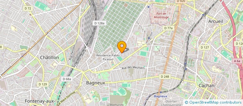 localisation de l'entreprise MONSIEUR THIERNO MBOW à BAGNEUX