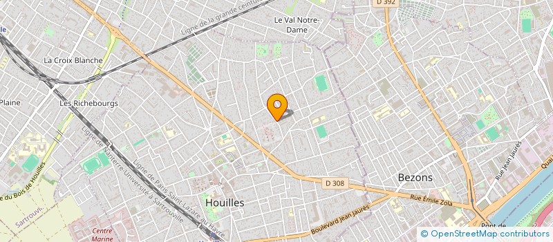 localisation de l'entreprise MONSIEUR THIERNO OUSMANE DIALLO  HOUILLES