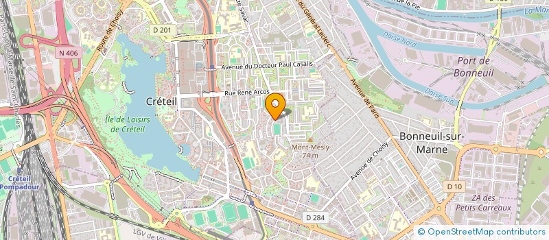 localisation de l'entreprise MONSIEUR THIERNO SADOU DIALLO  CRETEIL