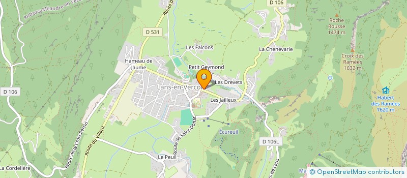 localisation de l'entreprise MONSIEUR THIERRY ABBAT  LANS-EN-VERCORS