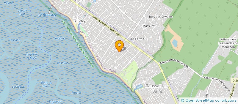 localisation de l'entreprise MONSIEUR THIERRY ABRIL  ANDERNOS-LES-BAINS