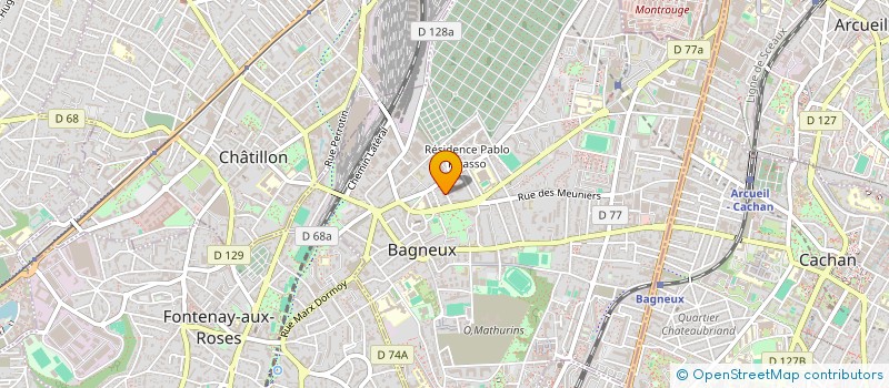 localisation de l'entreprise MONSIEUR THIERRY ADELAIDE à BAGNEUX