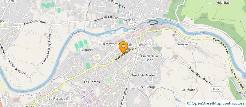 localisation de l'entreprise MONSIEUR THIERRY ADIN  SAINT-JUERY