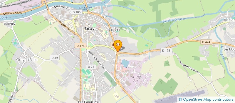 localisation de l'entreprise MONSIEUR THIERRY AILLET  GRAY