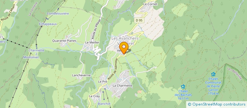 localisation de l'entreprise MONSIEUR THIERRY AIME à LES AVANCHERS-VALMOREL