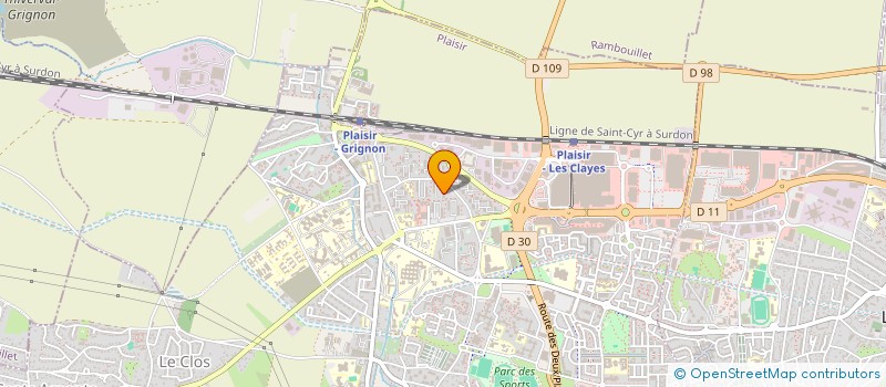 localisation de l'entreprise MONSIEUR THIERRY AIRAUD à PLAISIR