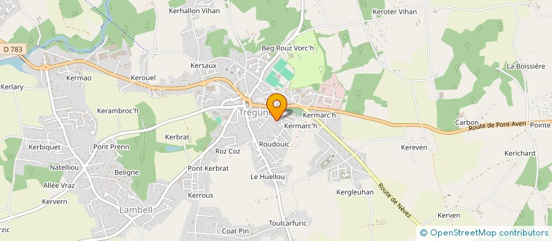 localisation de l'entreprise MONSIEUR THIERRY ALBERT  TREGUNC