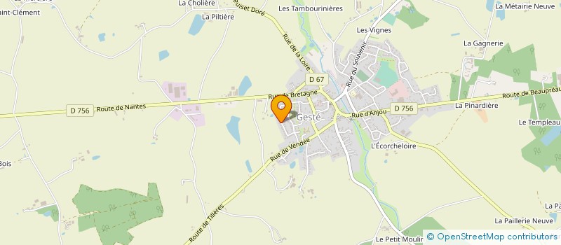 localisation de l'entreprise MONSIEUR THIERRY ALEXANDRE  BEAUPREAU-EN-MAUGES