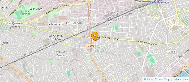 localisation de l'entreprise MONSIEUR THIERRY ALLAIN  ARGENTEUIL