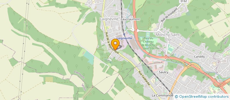 localisation de l'entreprise MONSIEUR THIERRY ALLARD  LAIGNEVILLE