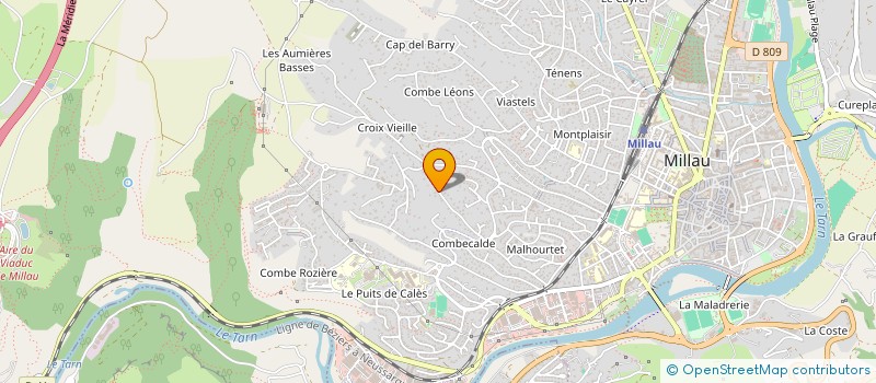 localisation de l'entreprise MONSIEUR THIERRY ALRIC  MILLAU