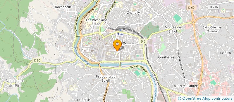 localisation de l'entreprise MONSIEUR THIERRY AMADIO  ALES