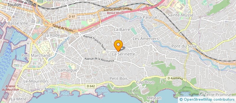 localisation de l'entreprise MONSIEUR THIERRY ANCELIN  TOULON