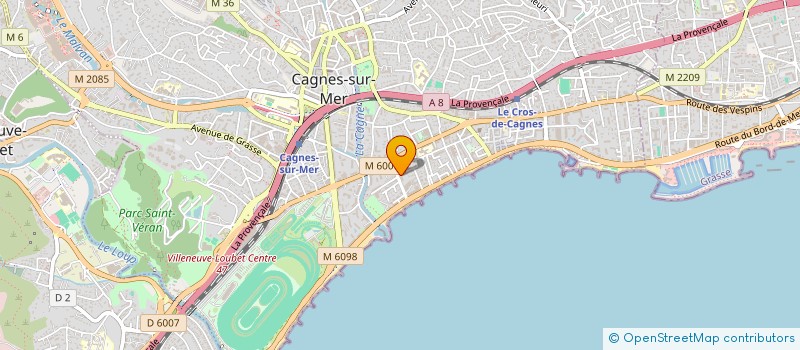 localisation de l'entreprise MONSIEUR THIERRY ANCEZE à CAGNES-SUR-MER