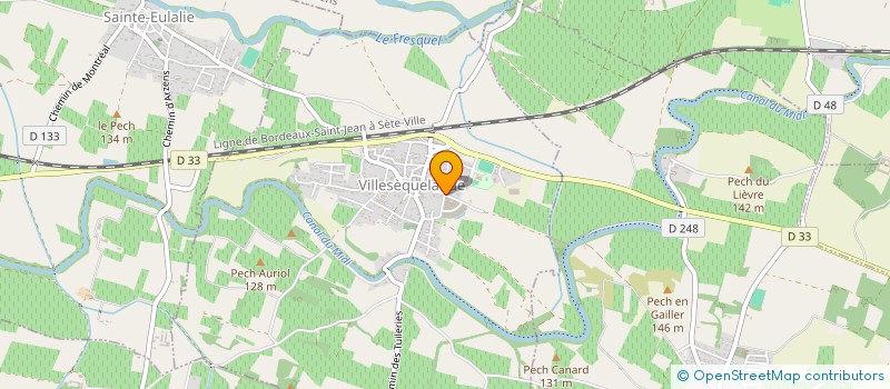 localisation de l'entreprise MONSIEUR THIERRY ANGLADE  VILLESEQUELANDE