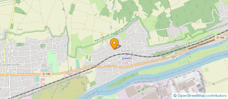 localisation de l'entreprise MONSIEUR THIERRY ANNE-MARIE  JUZIERS