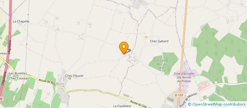 localisation de l'entreprise MONSIEUR THIERRY ANNEREAU  BOIS