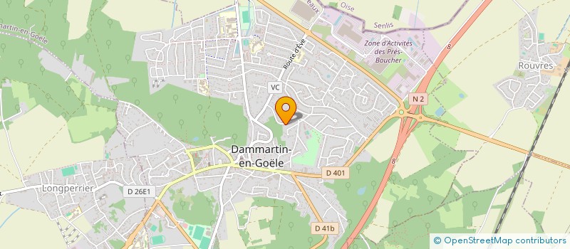 localisation de l'entreprise MONSIEUR THIERRY AUBERT  DAMMARTIN-EN-GOELE