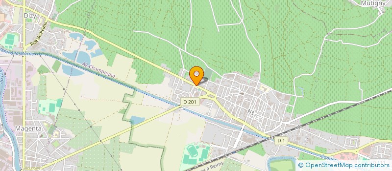 localisation de l'entreprise MONSIEUR THIERRY AUBERTIN  AY-CHAMPAGNE
