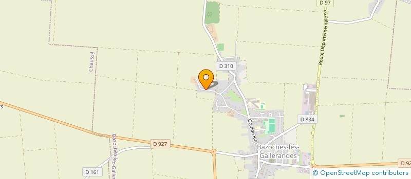 localisation de l'entreprise MONSIEUR THIERRY AUBIN  BAZOCHES-LES-GALLERANDES