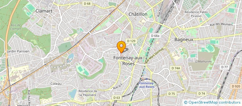 localisation de l'entreprise MONSIEUR THIERRY AUBRUN à FONTENAY-AUX-ROSES
