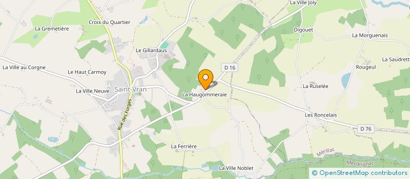 localisation de l'entreprise MONSIEUR THIERRY AUDRAIN  SAINT-VRAN