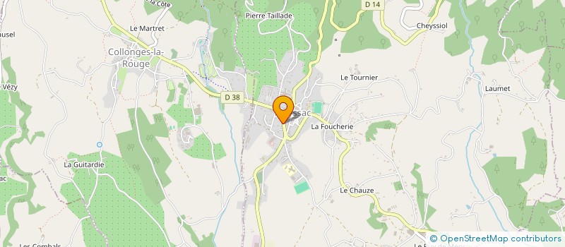 localisation de l'entreprise MONSIEUR THIERRY AURIAC  MEYSSAC