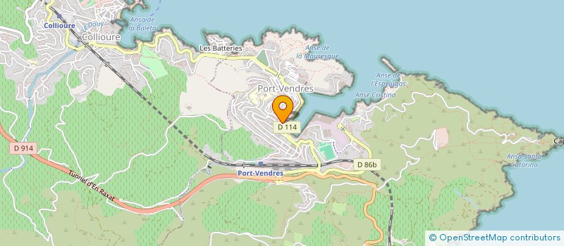 localisation de l'entreprise MONSIEUR THIERRY AVELLANO  PORT-VENDRES