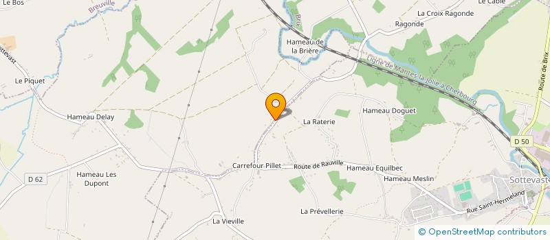 localisation de l'entreprise MONSIEUR THIERRY BAC  SOTTEVAST