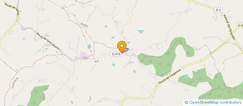 localisation de l'entreprise MONSIEUR THIERRY BACCOU  DONZACQ