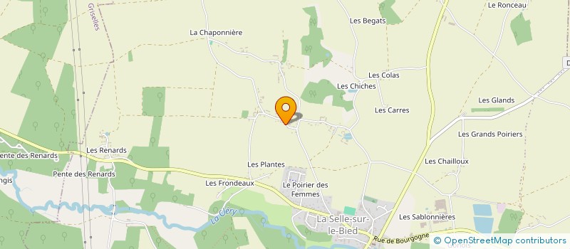 localisation de l'entreprise MONSIEUR THIERRY BACHELIER à LA SELLE-SUR-LE-BIED