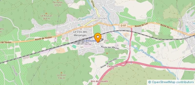 localisation de l'entreprise MONSIEUR THIERRY BACHELIN  CARNOULES