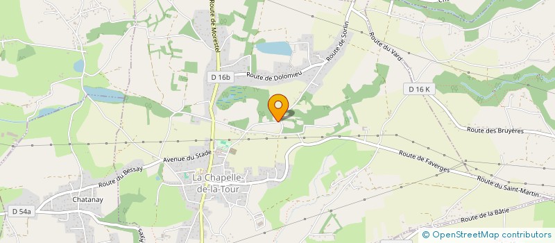 localisation de l'entreprise MONSIEUR THIERRY BADEL  LA CHAPELLE-DE-LA-TOUR