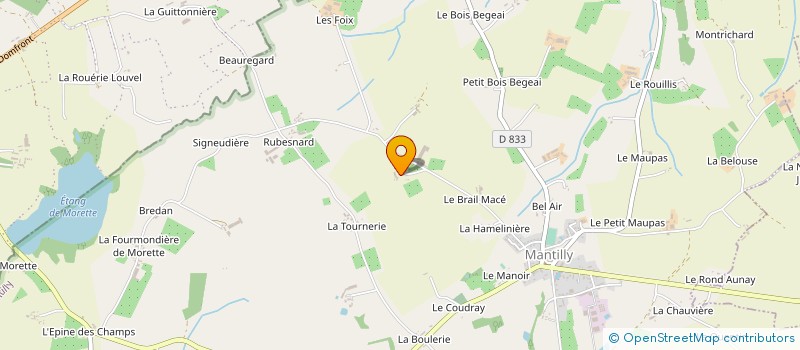 localisation de l'entreprise MONSIEUR THIERRY BAGUELIN à MANTILLY