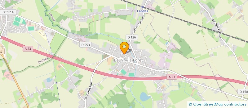 localisation de l'entreprise MONSIEUR THIERRY BAKKAY  BEUVRY-LA-FORET