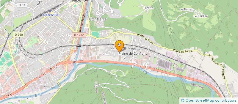 localisation de l'entreprise MONSIEUR THIERRY BAL  ALBERTVILLE