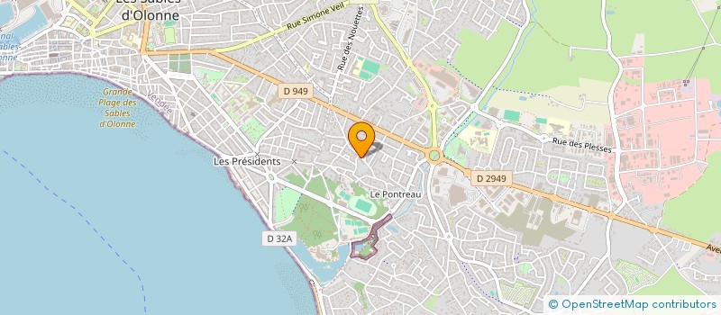 localisation de l'entreprise MONSIEUR THIERRY BALLANGER à LES SABLES D'OLONNE
