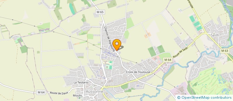 localisation de l'entreprise MONSIEUR THIERRY BANROQUES  AUSSONNE